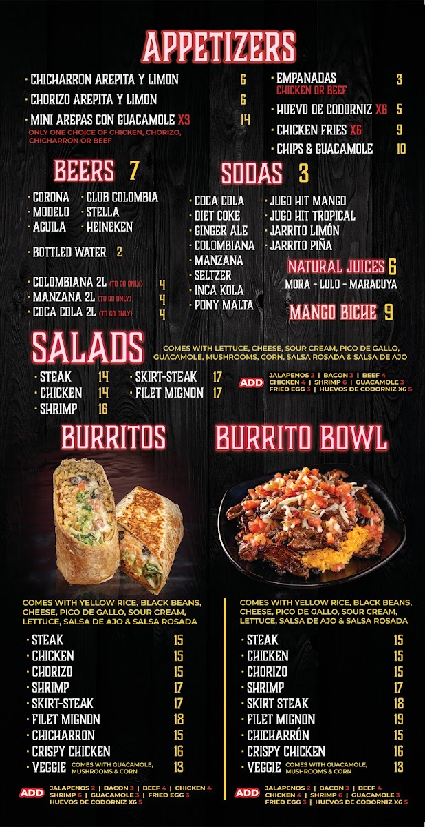 Latino Bites Menu - Image 6